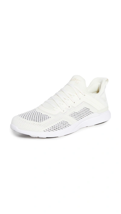 Shop Apl Athletic Propulsion Labs Techloom Tracer Sneakers In Pristine/heather Grey/white