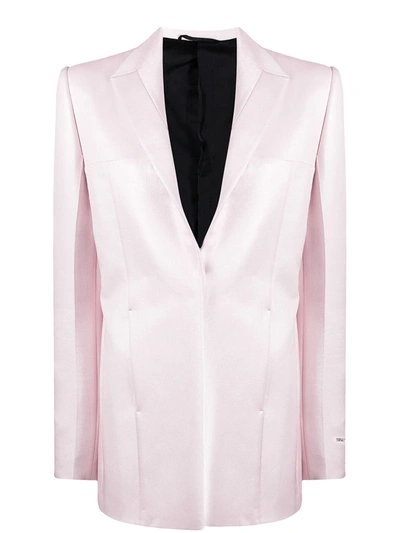 Shop Alyx Concealed-front Blazer In Pink