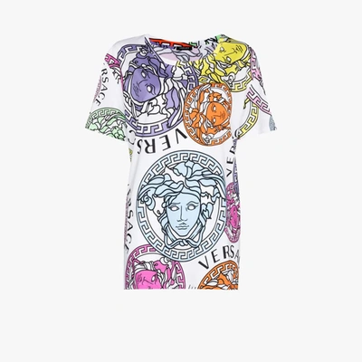Shop Versace Medusa Amplified T-shirt In White