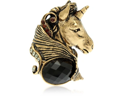 Shop Alcozer & J Designer Rings Unicorn Ring In Doré