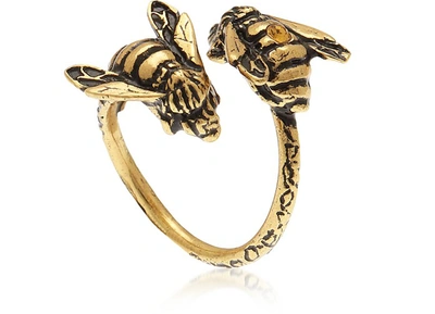 Shop Alcozer & J Designer Rings Bees Ring In Doré