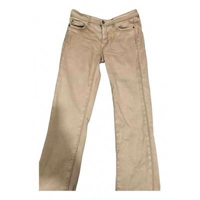 Pre-owned Max Mara Beige Denim - Jeans Jeans