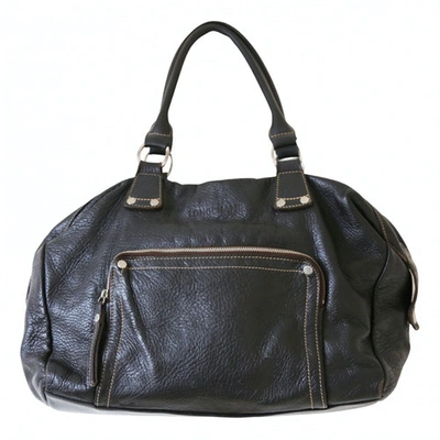 Pre-owned Longchamp Lã©gende Leather Handbag In Brown