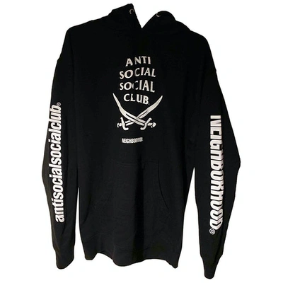 Pre-owned Anti Social Social Club Black Cotton Knitwear & Sweatshirts