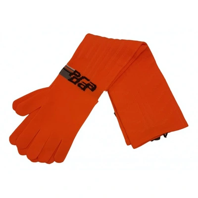 Pre-owned Prada Orange Gloves