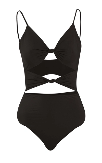 Shop Maygel Coronel Women's Triana Cutout One-piece Swimsuit In Black