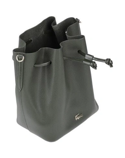 Shop Lacoste Handbags In Military Green