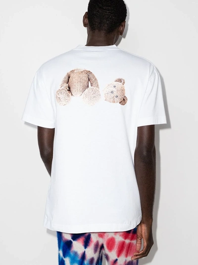 Shop Palm Angels X Browns 50 Bear T-shirt In White