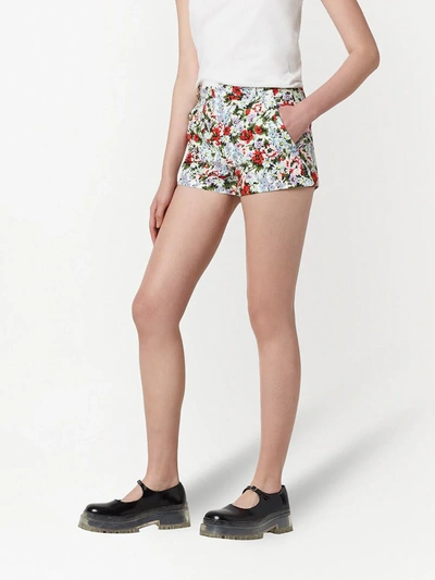 Shop Marc Jacobs The Short' Floral-print Shorts In Blue