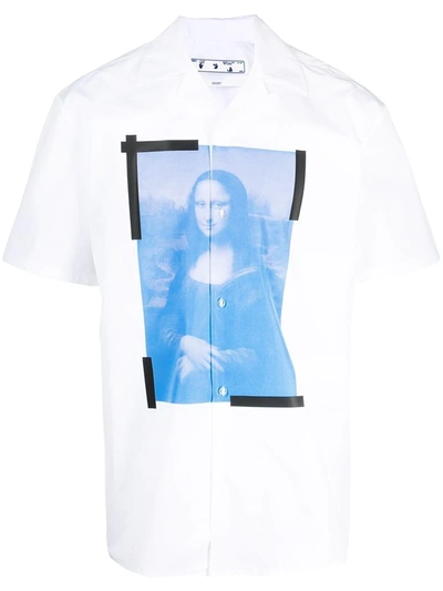 Shop Off-white Mona Lisa Print Shirt In White