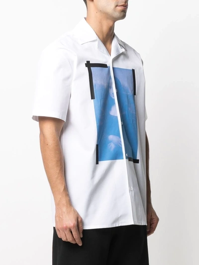 Shop Off-white Mona Lisa Print Shirt In White