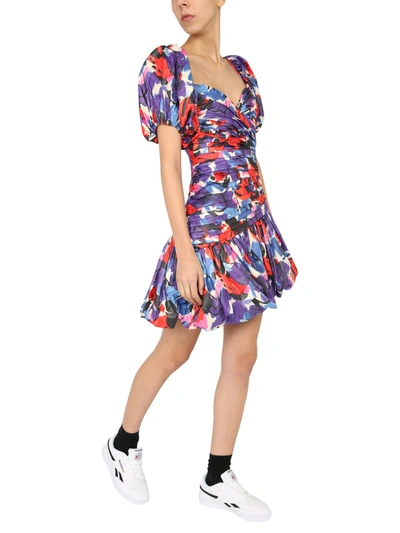 Shop Rotate Birger Christensen "dionne" Dress In Multicolour