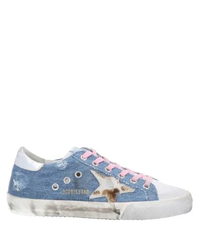 Shop Golden Goose Sneakers In Blue