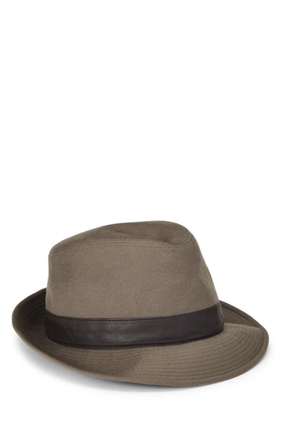Pre-owned Hermes Grey Cashmere Fedora