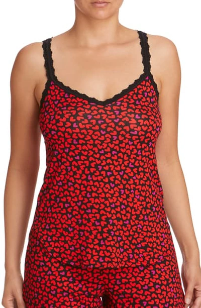 Shop Hanky Panky Heartfelt Sleep Cami In Black-multi