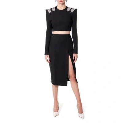 Aggi By Halewski Salma Perle Noir Skirt
