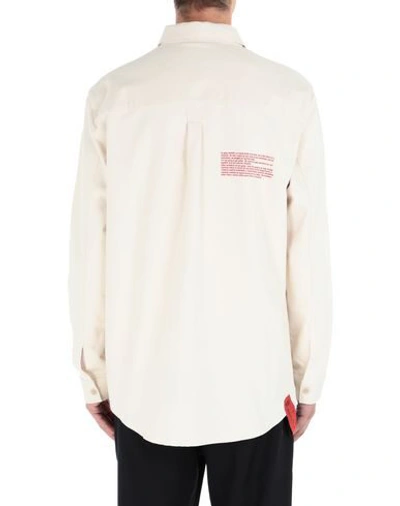 Shop Kidsofbrokenfuture Solid Color Shirt In Ivory