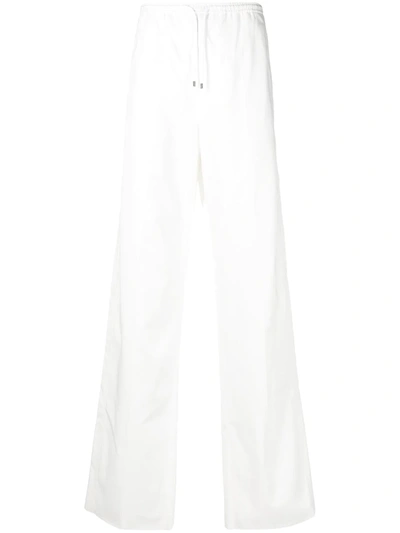 Valentino Straight-leg Drawstring Trousers In White