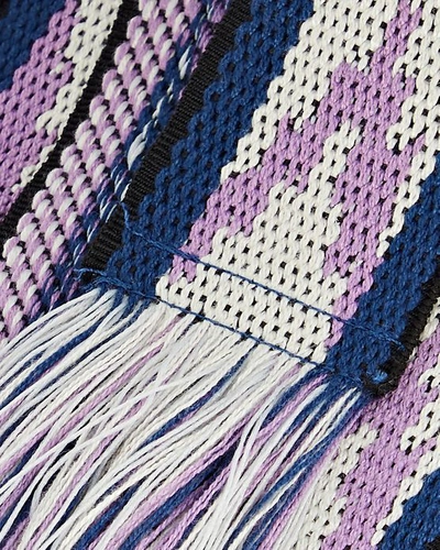 Shop Isabel Marant Etka Tie-waist Jacquard Belt In Blue