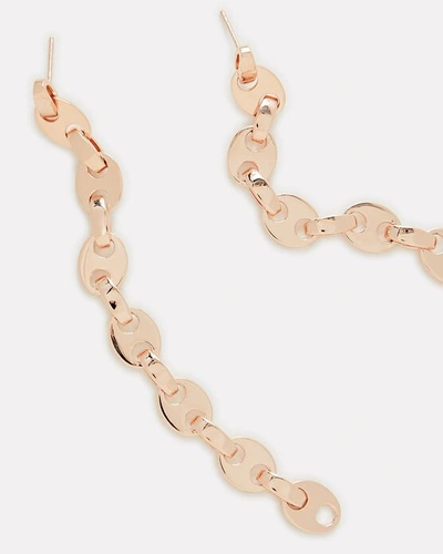 Shop Paco Rabanne Eight Nano Linear Chain-link Earrings In Rose