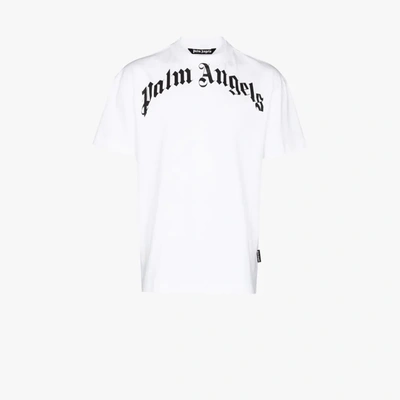 Shop Palm Angels White X Browns 50 Bear Print T-shirt