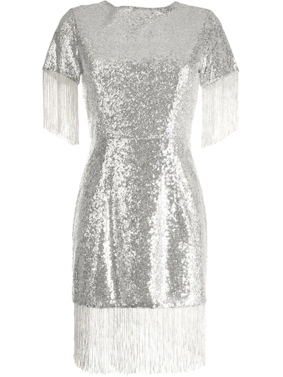 Shop Macgraw Potion Knee-length Dress In Silver