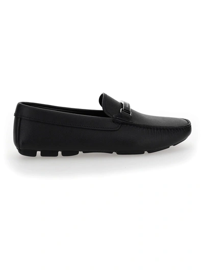 Shop Prada Loafers In Nero