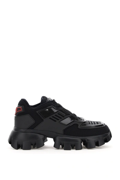 Shop Prada Cloudbust Thunder Sneakers In Nero (black)