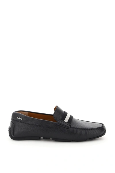 Shop Bally Pearce Driving Shoes In Black (black)