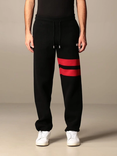 Shop Gcds Pants  Jogging Trousers With Logo In Black