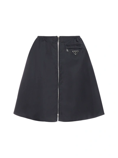 Shop Prada Skirt In Nero