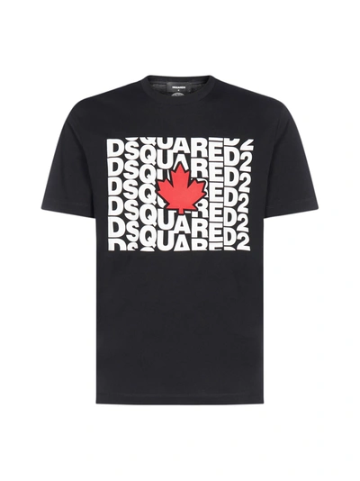 Shop Dsquared2 Sway Cotton T-shirt In Black