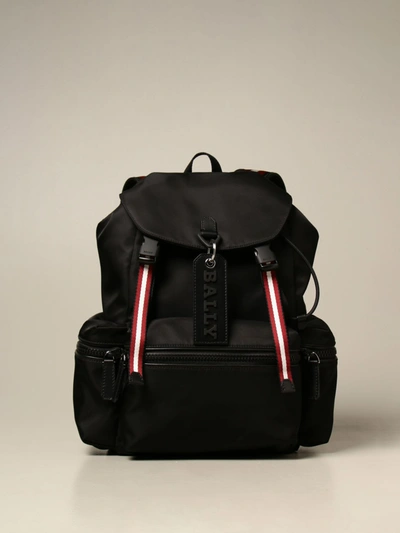 Shop Bally Backpack In Nylon With Trainspotting Band In Black