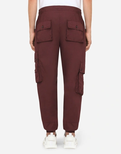 Shop Dolce & Gabbana Garment-dyed Cotton Jogging Pants