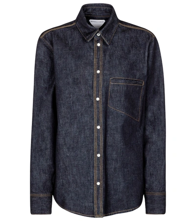 Shop Bottega Veneta Denim Shirt In Blue