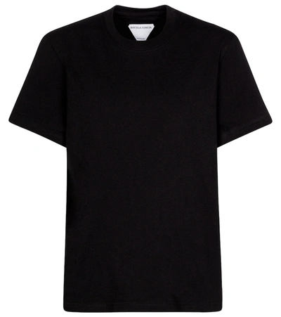 Shop Bottega Veneta Cotton Jersey T-shirt In Black