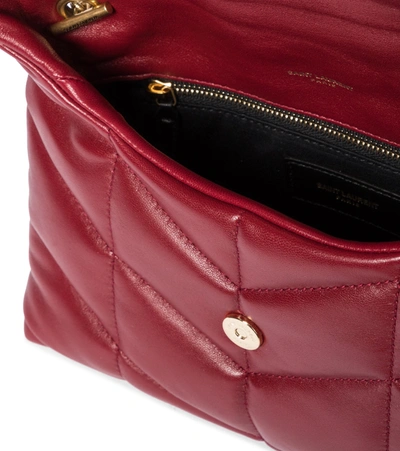 Shop Saint Laurent Loulou Toy Leather Shoulder Bag In Red
