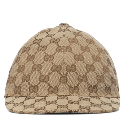 Shop Gucci Gg Supreme Canvas Cap In Beige