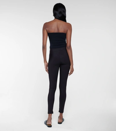 Shop Wolford Scuba Jersey Leggings In Black