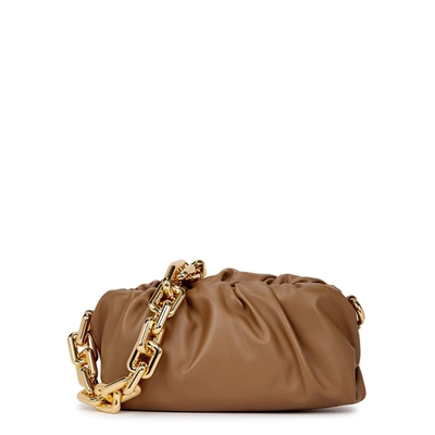 BOTTEGA VENETA: Chain Pouch bag in nappa leather - Camel