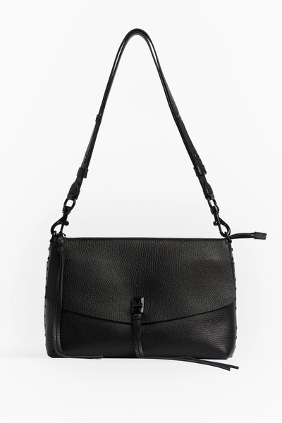 Shop Rebecca Minkoff Darren Top Zip Shoulder Bag In Black