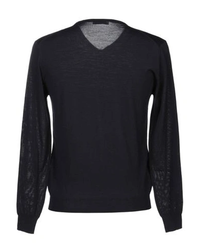 Heritage Man Sweater Blue Size 48 Virgin Wool In Blue