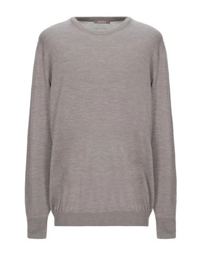 Shop Andrea Fenzi Sweater In Dove Grey