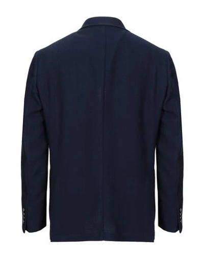 Shop Alessandro Gilles Suit Jackets In Dark Blue