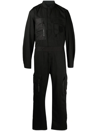 Shop Diesel P-devo Vintage-effect Jumpsuit In Black
