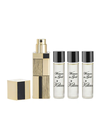 Shop Kilian Woman In Gold Fragrance Travel Set (4 X 7.5ml) In White
