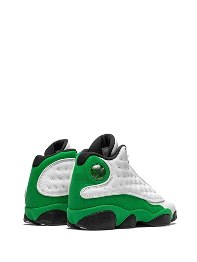 Shop Nike Air Jordan 13 Retro "lucky Green" Sneakers In White