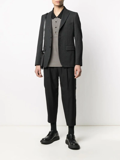 COMME DES GARÇONS HOMME DEUX CROPPED WOOL TROUSERS 