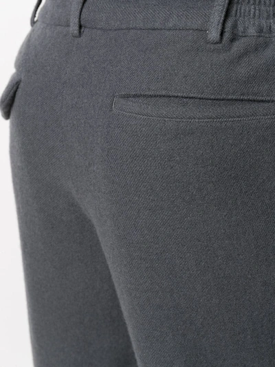 Shop Comme Des Garçons Homme Deux Cropped Straight-leg Trousers In Grey