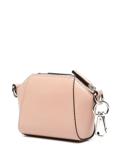 Shop Givenchy Mini Antigona Crossbody Bag In Pink